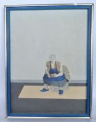 IAN SIDAWAY (B. 1951) OIL ON CANVAS PORTRAIT. DATED 1972.