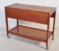 1960S MID CENTURY TEAK HOSTESS DRINKS TROLLEY