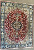 20TH CENTURY PERSIAN ISLAMIC ORIENTAL KESHAN RUG