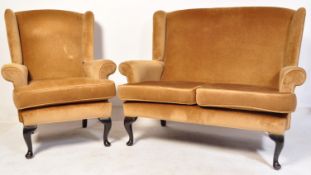 20TH CENTURY PARKER KNOLL SOFA AND CHAIR