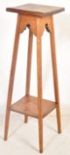 EDWARDIAN GOLDEN OAK TOCHIERE PLANT STAND