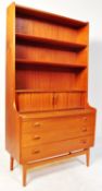JOHANNES SORTH - BORNHOLM MOBLER- TEAK SECRETAIRE BOOKCASE