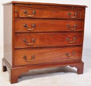 GEORGE III MAHOGANY BACHELORS CHEST OF DRAWERS