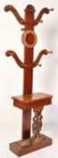 19TH CENTURY VICTORIAN MAHOGANY SKELETON HALL STAND
