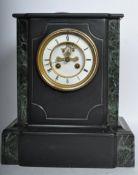 19TH CENTURY VICTORIAN 8 DAY SLATE MANTEL CLOCK