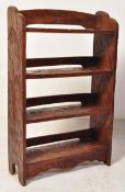 VINTAGE 20TH CENTURY ART NOUVEAU HARDWOOD BOOKCASE