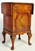 1920's QUEEN ANNE REVIVAL WALNUT POT CUPBOARD - BEDSIDE
