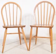 TWO VINTAGE MID 20TH CENTURY WOODEN DINING CHAIRS