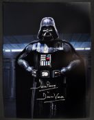 STAR WARS - JAMES EARL JONES & DAVE PROWSE - SIGNED 16X12