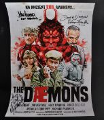 DOCTOR WHO - THE DAEMONS - MULTI-SIGNED POSTER