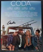 CODA (2021) - EMILIA JONES & TROY KOTSUR - SIGNED PHOTO - AFTAL