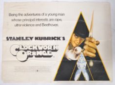 CLOCKWORK ORANGE (1971) - BRITISH QUAD POSTER