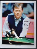 ALEX 'HURRICANE' HIGGINS - SNOOKER - AUTOGRAPHED LARGE PHOTO