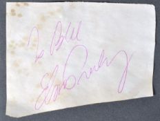 ELVIS PRESLEY (1935-1977) - AUTOGRAPHED ALBUM PAGE WITH PROVENANCE