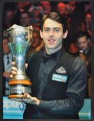 RONNIE O'SULLIVAN - SNOOKER - AUTOGRAPHED 16X12