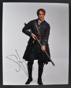 OUTLANDER (TV SERIES) - SAM HEUGHAN - SIGNED PHOTO - AFTAL
