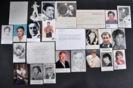 AUTOGRAPHS - ENTERTAINMENT & PERSONALITIES