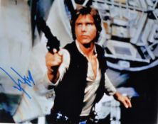HARRISON FORD - STAR WARS - SCARCE AUTOGRAPHED 8X10