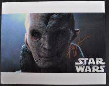 STAR WARS - ANDY SERKIS (SUPREME LEADER SNOKE) - SIGNED 11X14