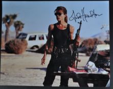 LINDA HAMILTON - TERMINATOR - SIGNED 11X14