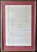 MICHAEL J LEWIS - SPHINX 1981 - SIGNED SHEET MUSIC