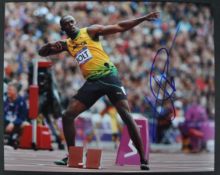 USAIN BOLT - SPRINTER - AUTOGRAPHED 8X10