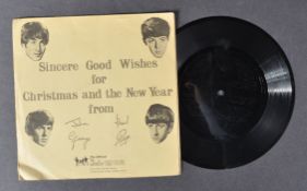 THE BEATLES - 1963 FAN CLUB FLEXI DISC RECORD & SLEEVE