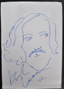 KEITH LEMON - LEIGH FRANCIS - LARGE SKETCH - AFTAL