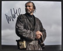 STAR WARS - MADS MIKKELSEN - ROGUE ONE - SIGNED PHOTO - AFTAL