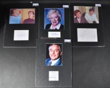 AUTOGRAPHS - BRITISH COMEDY - JUNE WHITFIELD, BOB MONKHOUSE ETC