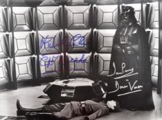 STAR WARS - DAVE PROWSE & MICHAEL CULVER SIGNED 16X12