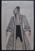 PETER WYNGARDE - KING AND I - ORIGINAL COSTUME DESIGN FROM ESTATE