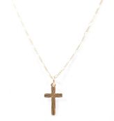 VINTAGE GOLD CRUCIFIX PENDANT NECKLACE