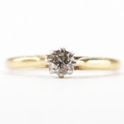 GOLD & DIAMOND SOLITAIRE RING