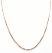 HALLMARKED 9CT GOLD FLAT LINK NECKLACE CHAIN