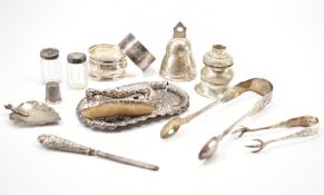 COLLECTION OF ANTIQUE & VINTAGE SILVER HALLMARKED ITEMS