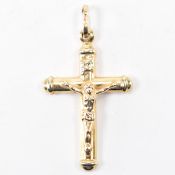 HALLMARKED 9CT GOLD CRUCIFIX PENDANT