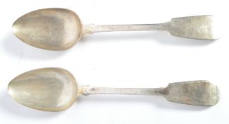1831 SILVER HALLMARKED GEORGE III SPOONS - JAMES BEEBE