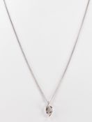 HALLMARKED 9CT GOLD & DIAMOND PENDANT NECKLACE