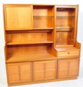 NATHAN - SQUARES - RETRO VINTAGE 1960S TEAK HIGHBOARD