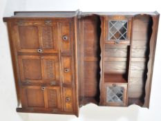 A JAYCEE JACOBEAN REVIVAL 20TH CENTURY OAK DRESSER