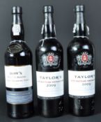 THREE BOTTLES OF VINTAGE PORT
