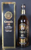 GRANTS SCOTCH WHISKY - SINGLE BOXED BOTTLE OF WHISKY