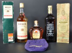 THREE BOTTLES OF ASSORTED SPIRITS