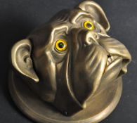 VINTAGE BRONZE BULLDOGS DESK BELL