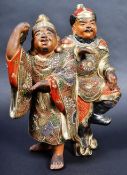 EARLY 20TH CENTURY JAPANESE SATSUMA GILDED FIGURE