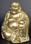 EARLY 20TH CENTURY BRASS LAUGHING BUDDHA