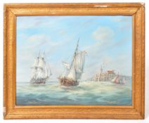 MAX PARSONS ARCA - OIL ON BOARD DEPICTING FORT ROUGE