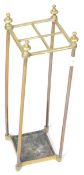 19TH CENTURY VICTORIAN BRASS STICK STAND