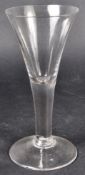 18TH CENTURY GEORGE III PLAIN STEM WINE GLASS
